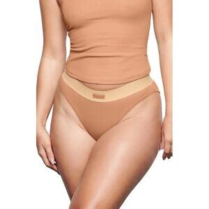 SKIMS Cotton Jersey Mid Rise Brief Sedona XL